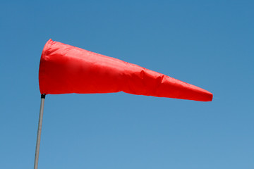 Windsock and clear sky
