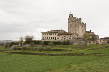 Fototapeta na wymiar tuscan castle