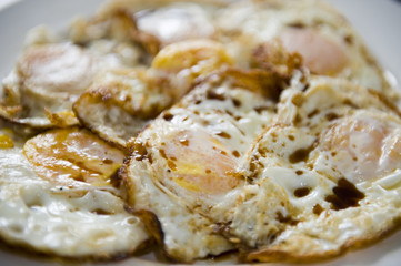 Plate of Fried eggs