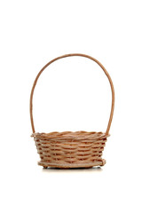 Fototapeta na wymiar Empty wicker basket for Easter