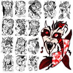 character action diva style design costume