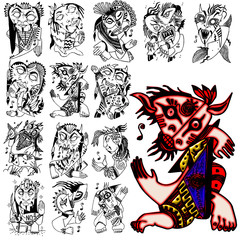 character action diva style design costume