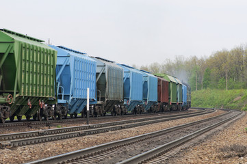 Obraz premium грузовой состав