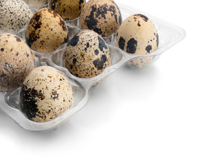 Quail eggs.