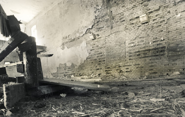 Movie hall, without chairs....