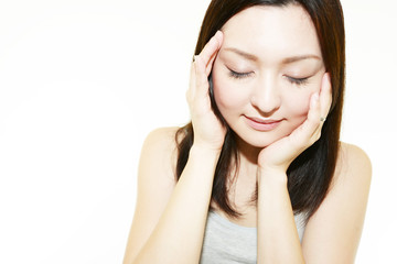 Fototapeta premium 美しい肌の女性