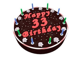 Happy Birthday Schokoladenkuchen 33