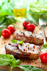 Veal loin steak