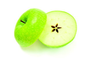 Halved apple