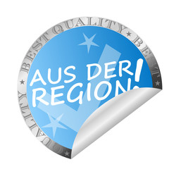 Sticker- Aus der Region!