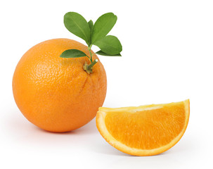 Orange fruit isolated