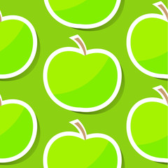 Seamless background with apple