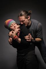 The crazy guy with a girl