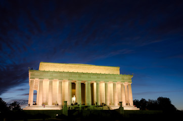 Lincoln Memorial at night - Washington DC United States