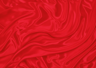Red silk material as the basic background