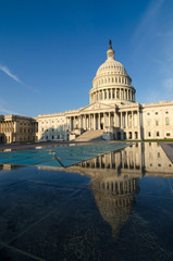 Fototapeta na wymiar Budynek fasada East Capitol, Waszyngton, Stany Zjednoczone