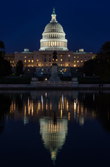 Washington DC - US Capitol building at night