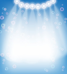 Background with projector light