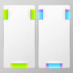 set of vector colorful banners