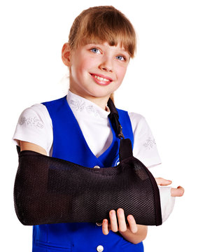 Child With Broken Arm.