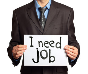 Businessman a need job