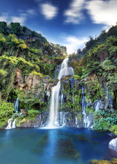 Vue générale du bassin des Aigrettes, La Réunion.