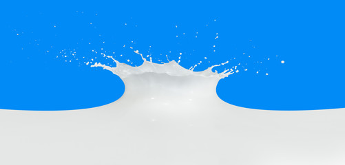 Obraz premium milk splash