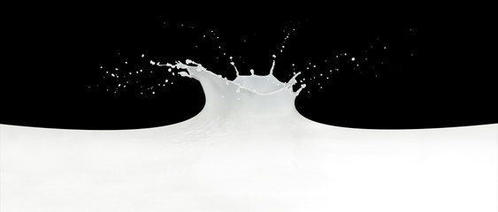 éclaboussures de lait