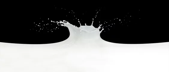 Cercles muraux Milk-shake éclaboussures de lait