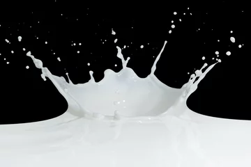 Papier Peint photo autocollant Milk-shake éclaboussures de lait
