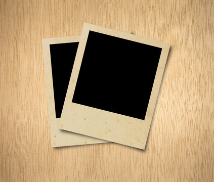Blank photos frames