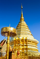 Thai Buddhist Temple at Doi Suthep in Chiang Mai