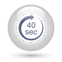 Bouton icône minuterie - 40 secondes