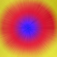 Photo sur Plexiglas Psychédélique Cercles et lignes multicolores