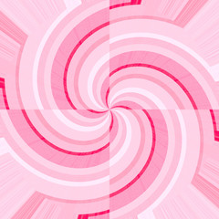Pink and white curves forming spirals