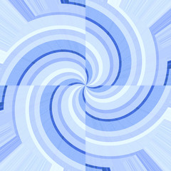Blue and white curves forming spirals