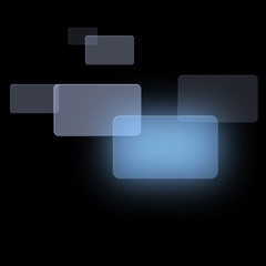 Grey squares overlapping