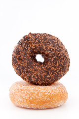 Doughnuts with icing sugar