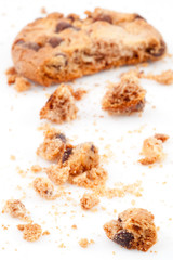 Half eaten blurred cookie