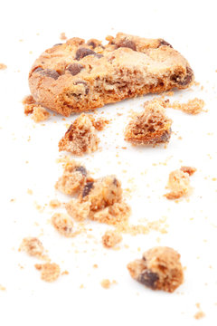 Close Up Of An Half Eaten Cookie