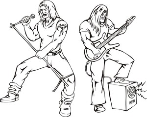 Heavy metal rock singers