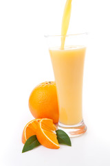 Orange juice in a glass