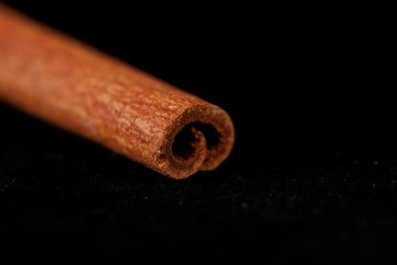Close up of a cinnamon stick