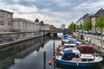 Fototapeta premium Frederiksholms Canal in Copenhagen in Denmark
