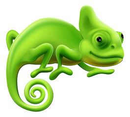 Cute Chameleon Illustration