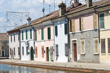 Obraz premium View of Comacchio. Emilia-Romagna. Italy.
