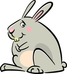 Fototapeta na wymiar cartoon doodle of bunny