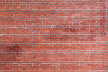 Close-up on red brick wall