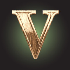 Vector wooden figure