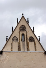 Ściana gotyckiego kościoła